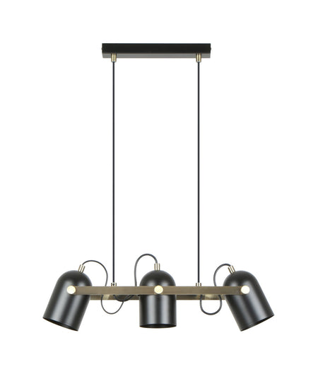 Tazza Interior Ellipse Shade with Antique Brass Hardware Pendant Light