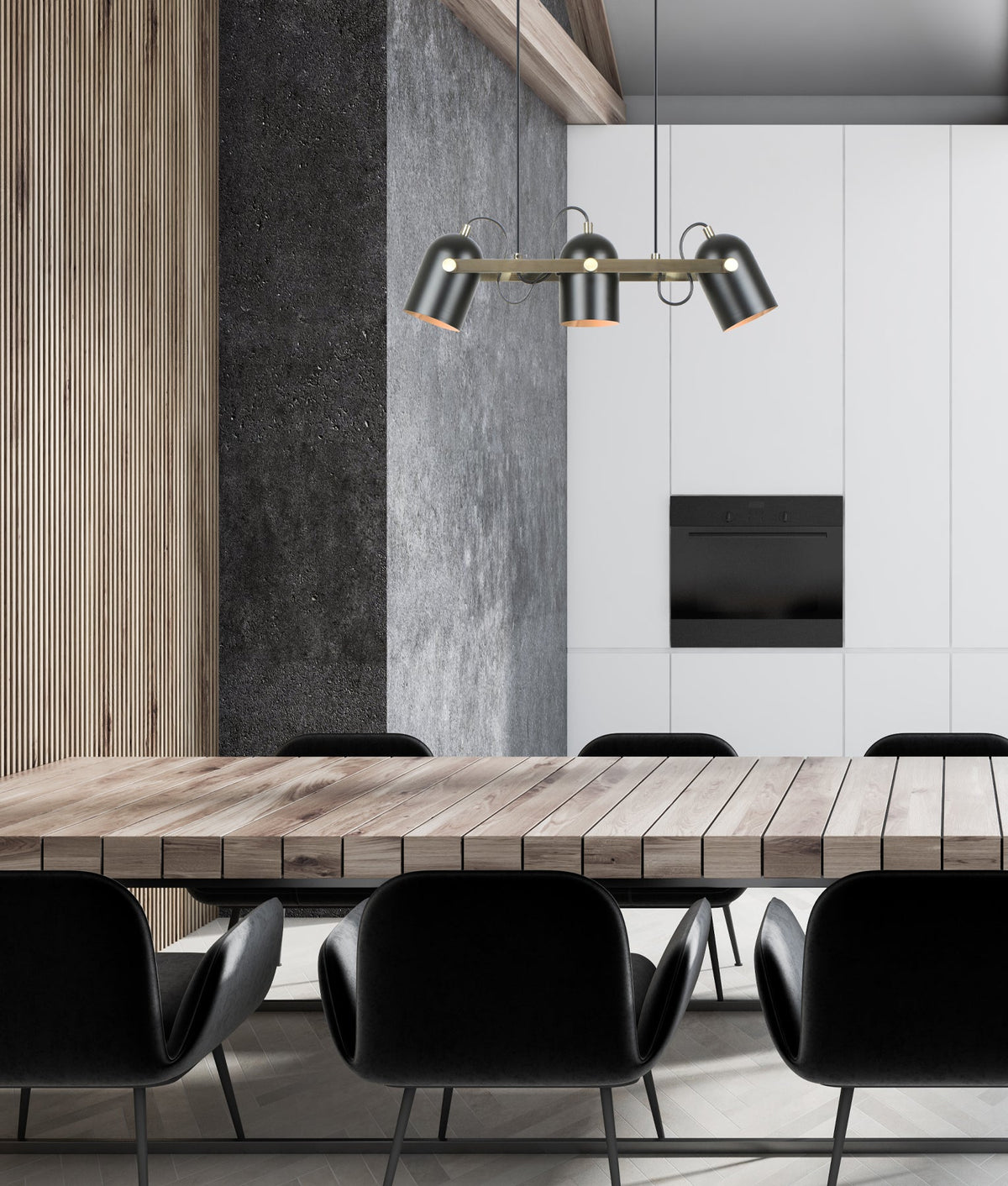 Tazza Interior Ellipse Shade with Antique Brass Hardware Pendant Light