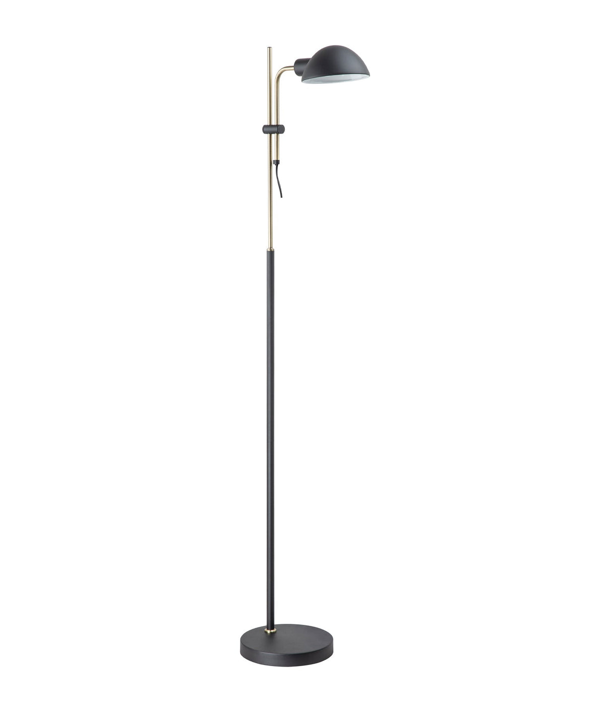 Tettu Adjustable Height Swivel Head Sand Black Floor Lamp - 1 Head