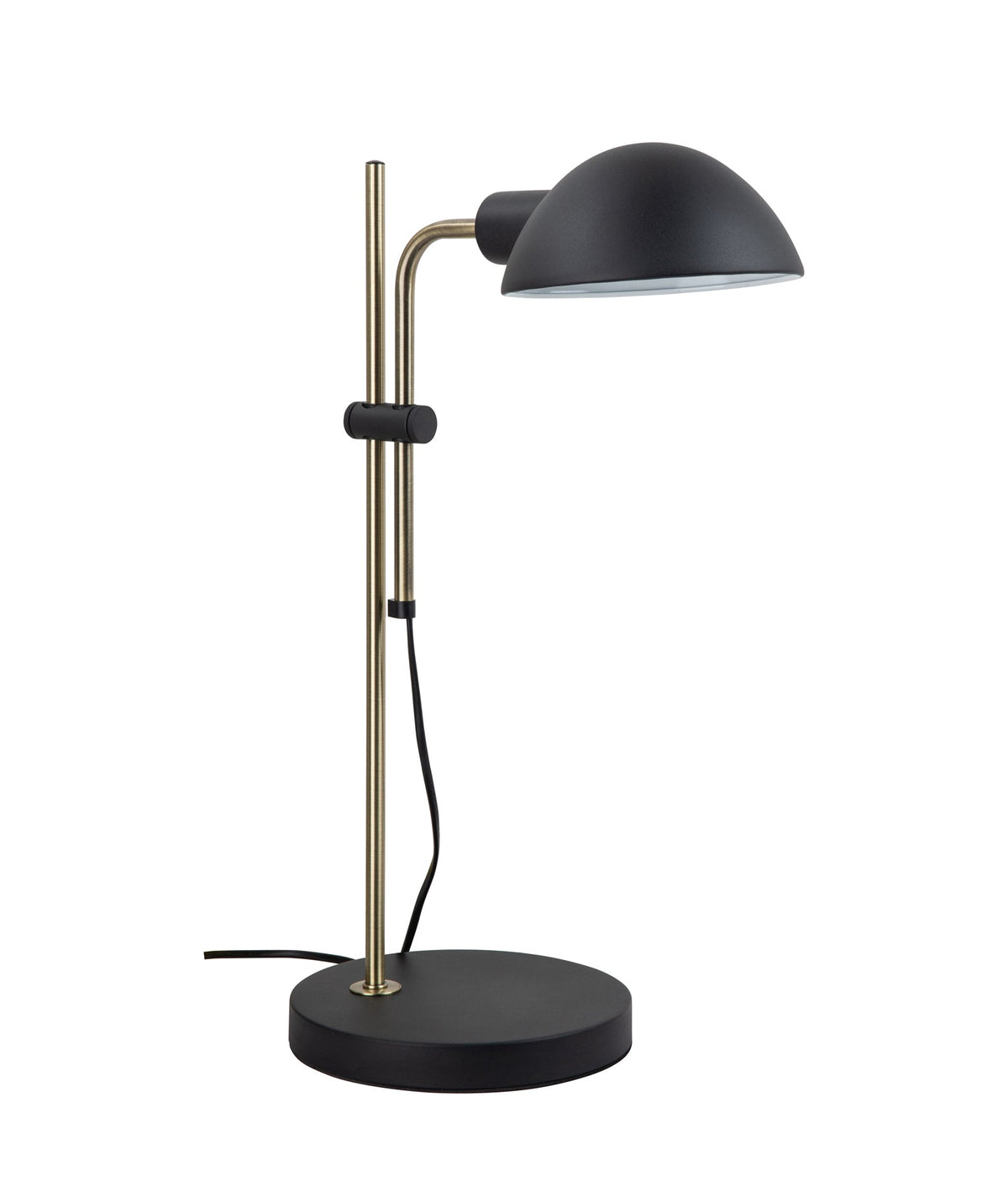 Tettu Adjustable Height Swivel Head Sand Black Table Lamp