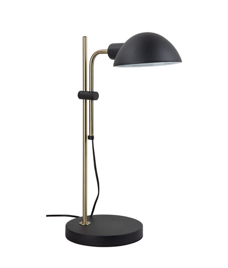 Tettu Adjustable Height Swivel Head Sand Black Table Lamp