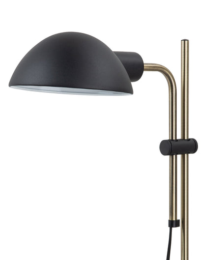 Tettu Adjustable Height Swivel Head Sand Black Table Lamp