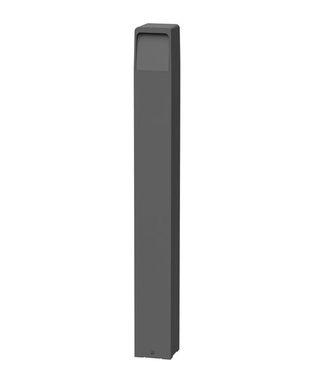 Toren LED Tri-CCT Surface Mounted Dark Grey Bollard Light IP65 - 800mm