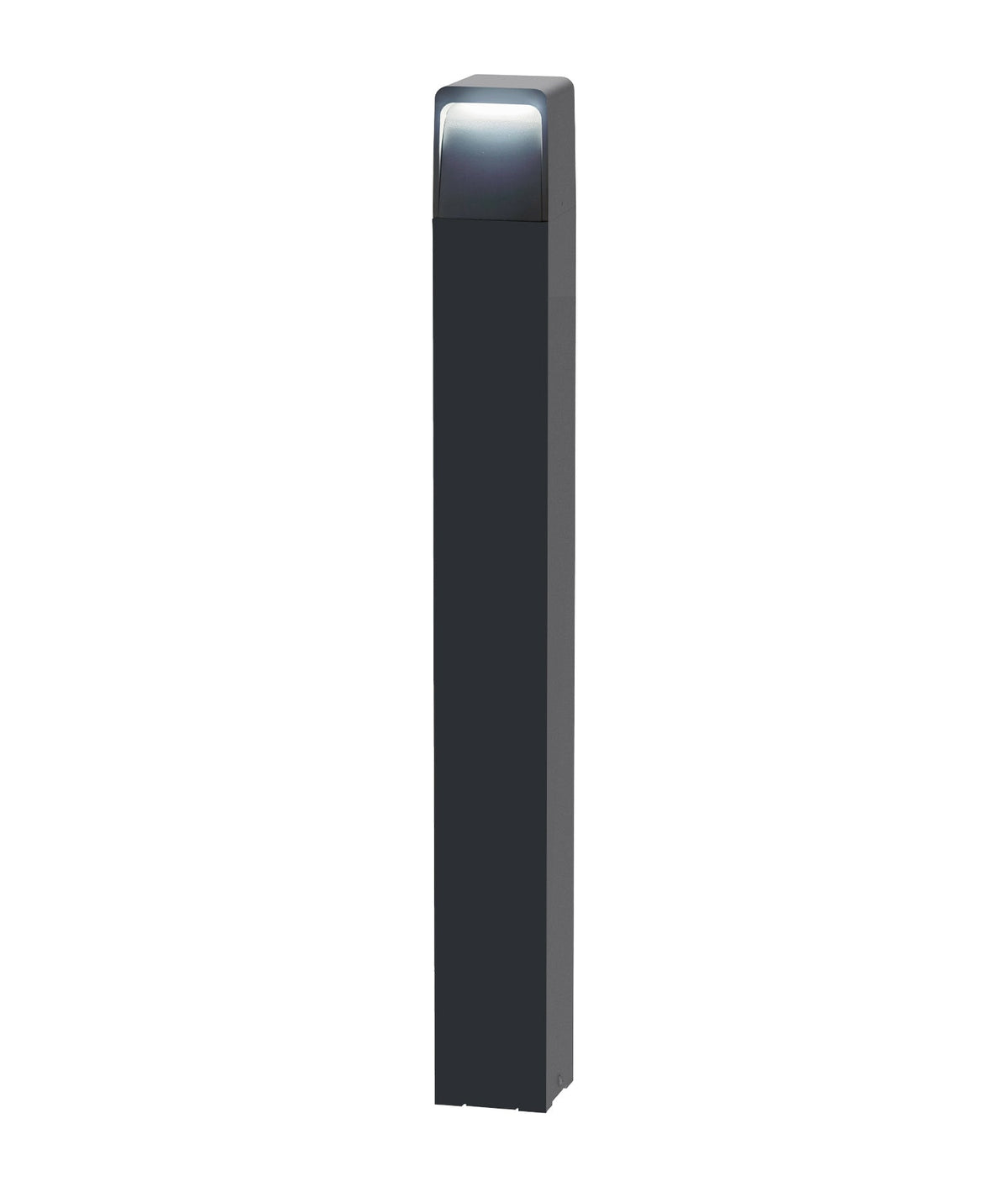 Toren LED Tri-CCT Surface Mounted Dark Grey Bollard Light IP65 - 800mm