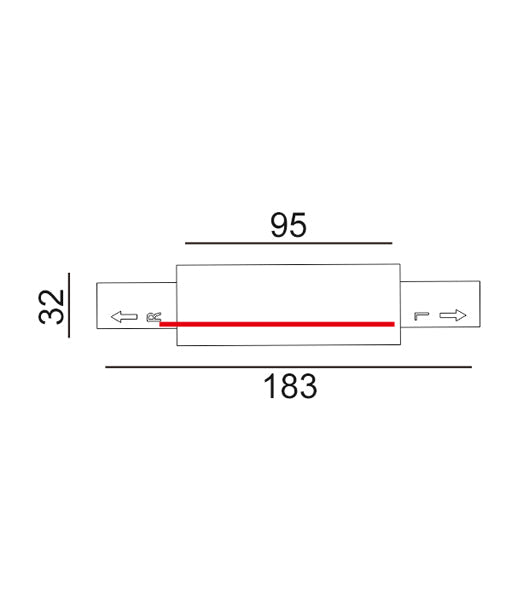 3 Wire 1 Circuit Universal Tracks, Connectors, End Cap & Live End - Black / Connector T-Piece (Right2)