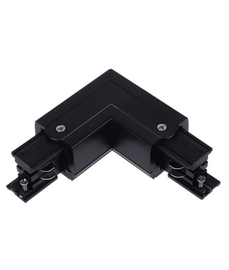 4 Wire 3 Circuit Universal Tracks, Connectors, End Cap & Live End - Black / Connector T-Piece (Left2)