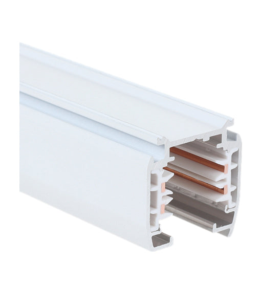 4 Wire 3 Circuit Universal Tracks, Connectors, End Cap & Live End - White / Track 1m