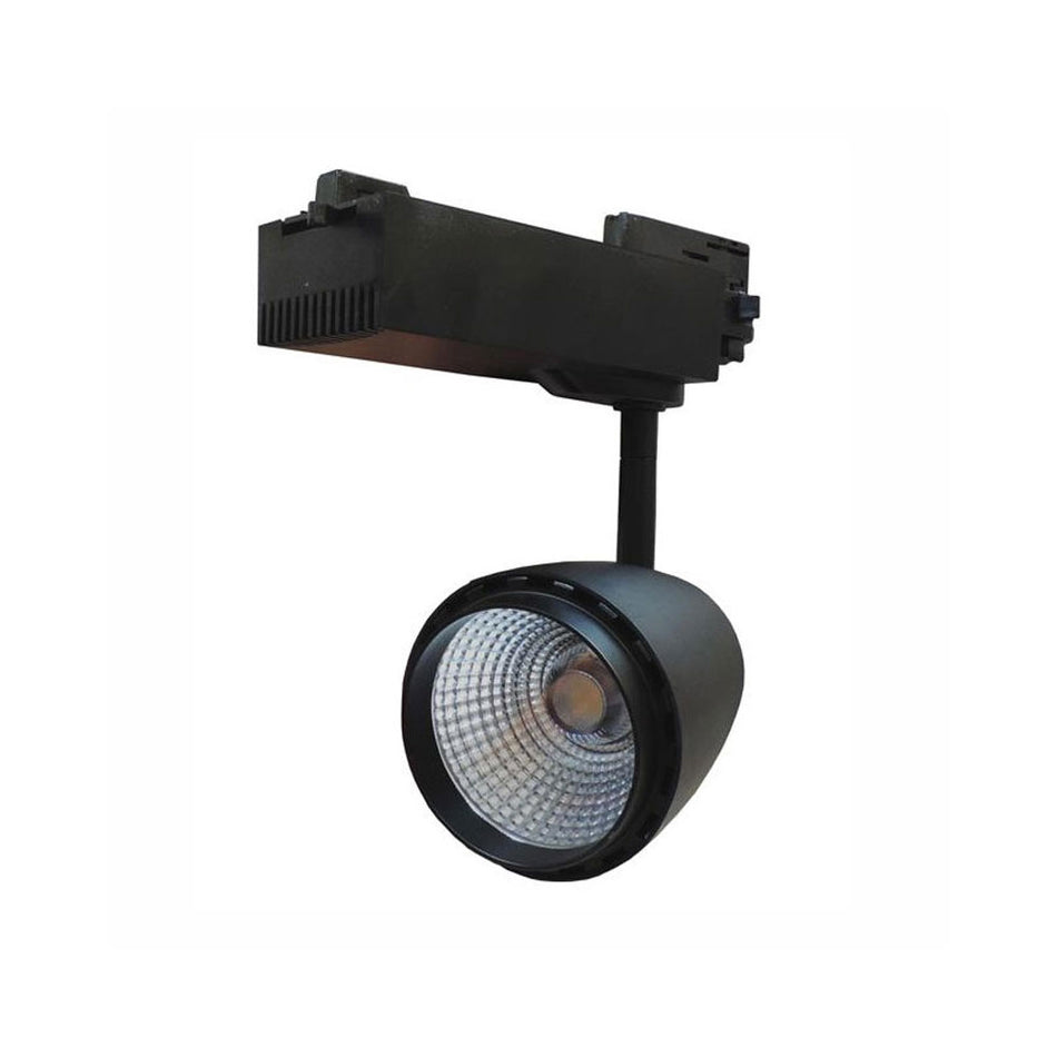 LED 30W 3 Circuit Dimmable Track Light Black Frame / Natural White