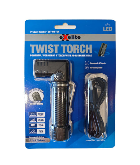 Twist Torch Powerful Worklight / Torch with Adjustable Head