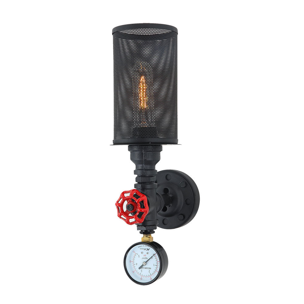 Decorative 1 Light Wall Lamp Black
