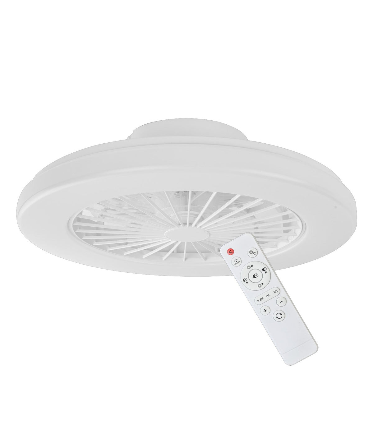 Viftu Interior Low Profile DC Surface Mounted Ceiling Fan with LED Tri-CCT Light