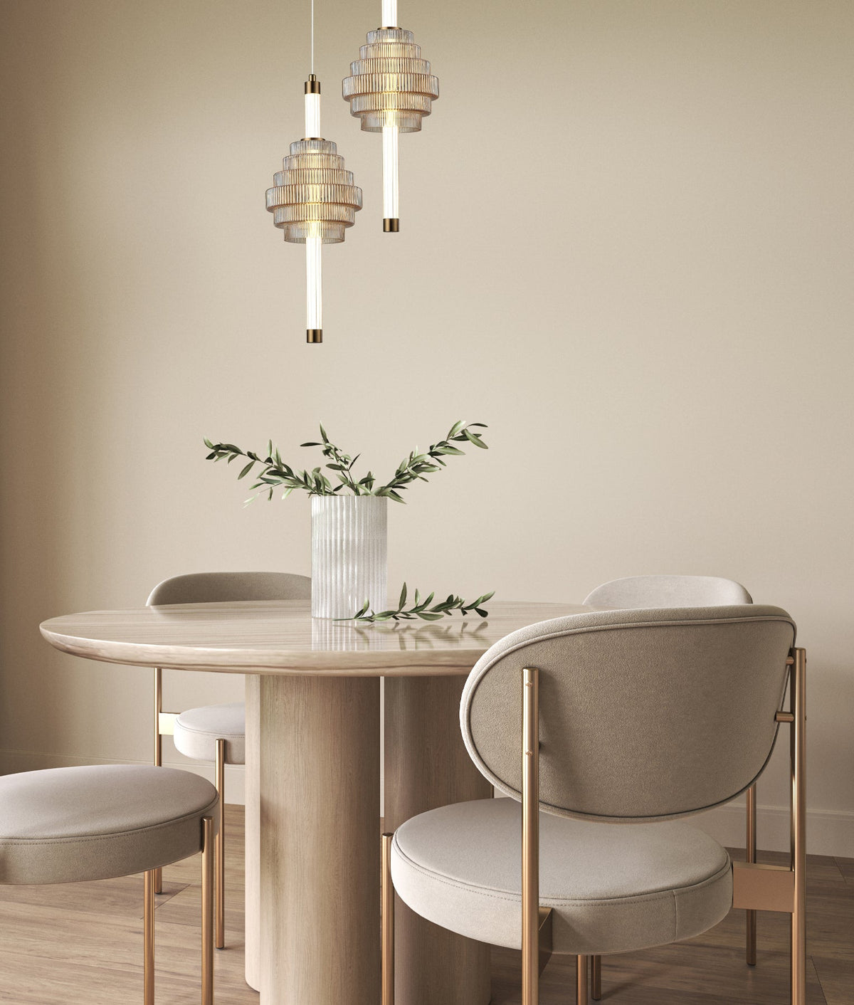 Wand Interior LED Tri-CCT Spinning Top Pendant Light IP20 - Amber