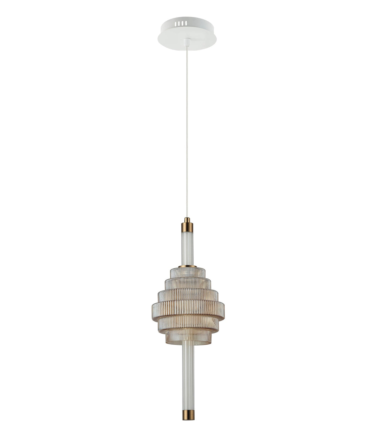 Wand Interior LED Tri-CCT Spinning Top Pendant Light IP20 - Amber