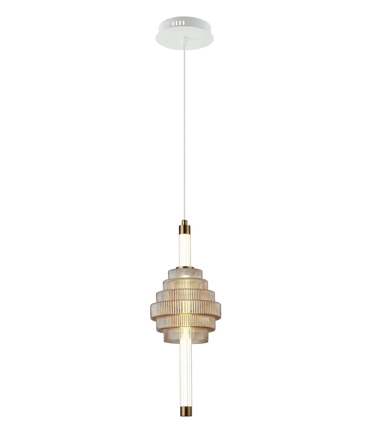 Wand Interior LED Tri-CCT Spinning Top Pendant Light IP20 - Amber