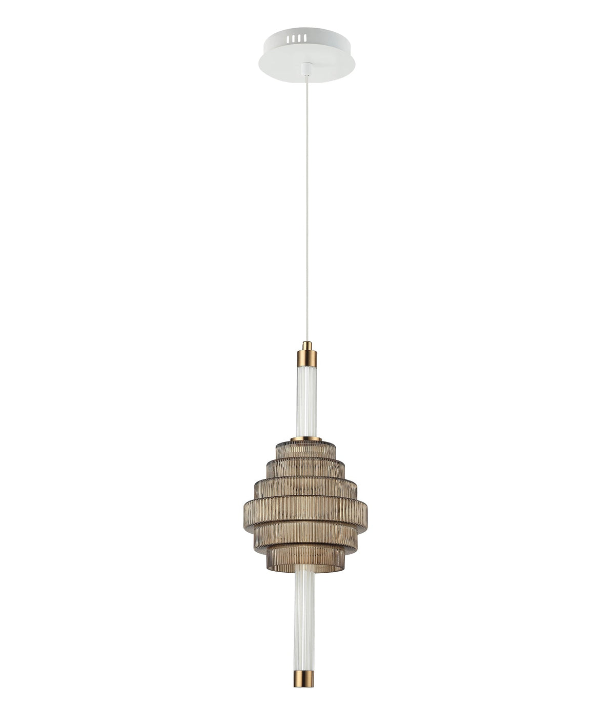Wand Interior LED Tri-CCT Spinning Top Pendant Light IP20 - Coffee