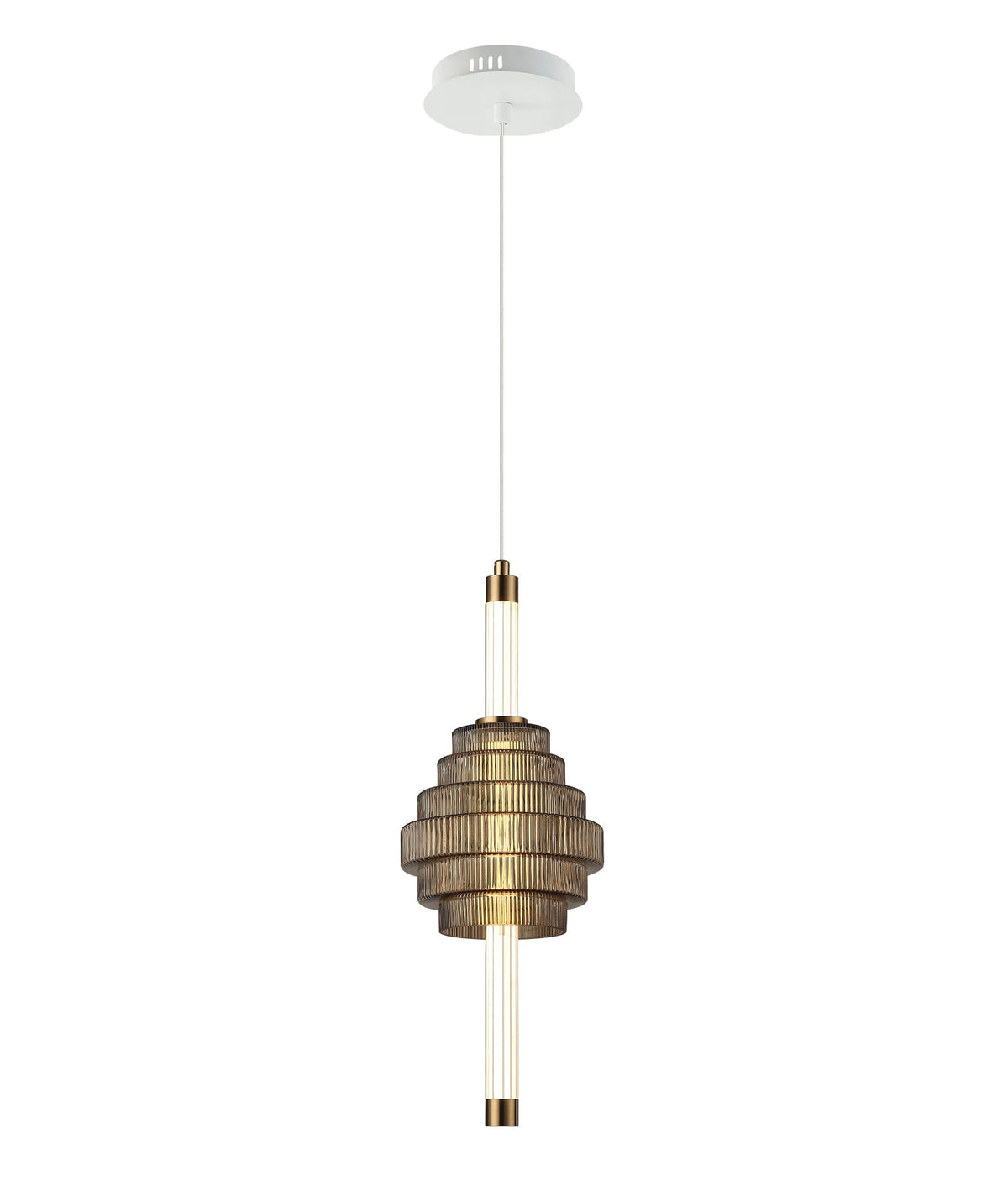 Wand Interior LED Tri-CCT Spinning Top Pendant Light IP20 - Coffee