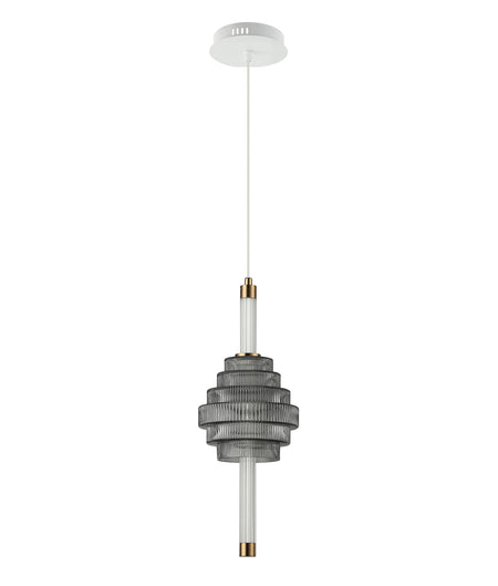 Wand Interior LED Tri-CCT Spinning Top Pendant Light IP20 - Smokey Grey