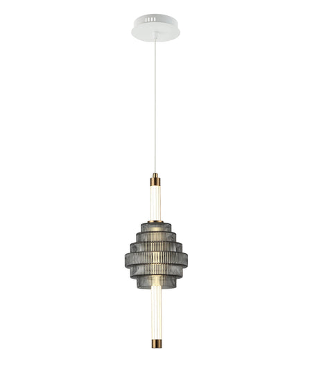 Wand Interior LED Tri-CCT Spinning Top Pendant Light IP20 - Smokey Grey