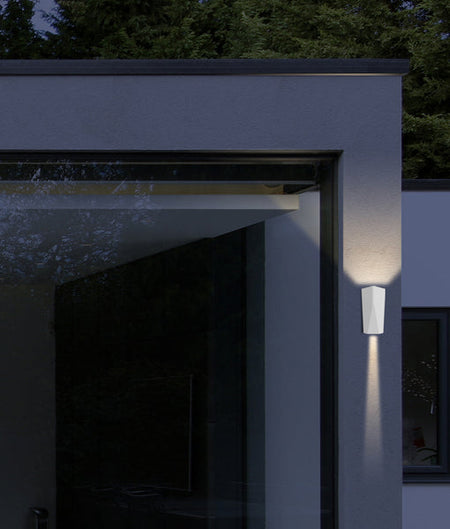 Wigtri Exterior LED Tri-CCT Surface Mounted Featured Up/Down Wall Light IP65 - Dark Grey
