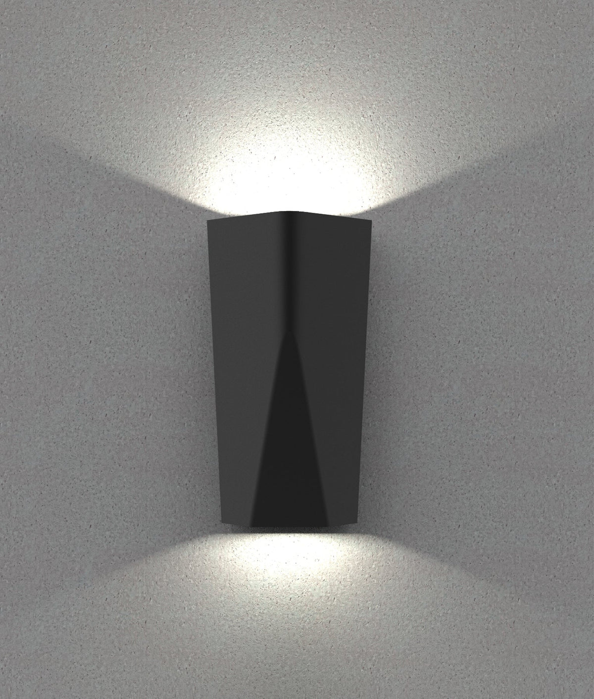 Wigtri Exterior LED Tri-CCT Surface Mounted Featured Up/Down Wall Light IP65 - Dark Grey