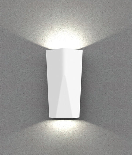 Wigtri Exterior LED Tri-CCT Surface Mounted Featured Up/Down Wall Light IP65 - White