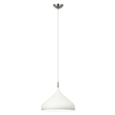 Dome Shape Large Pendant White