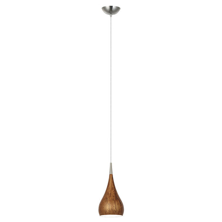 Bell Shape Small Pendant Wood Look