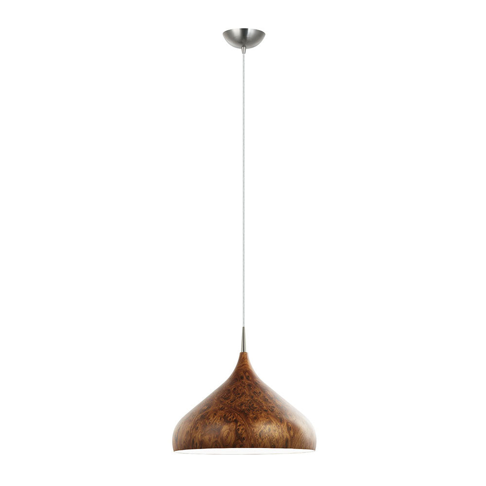 Dome Shape Large Pendant Wood Look