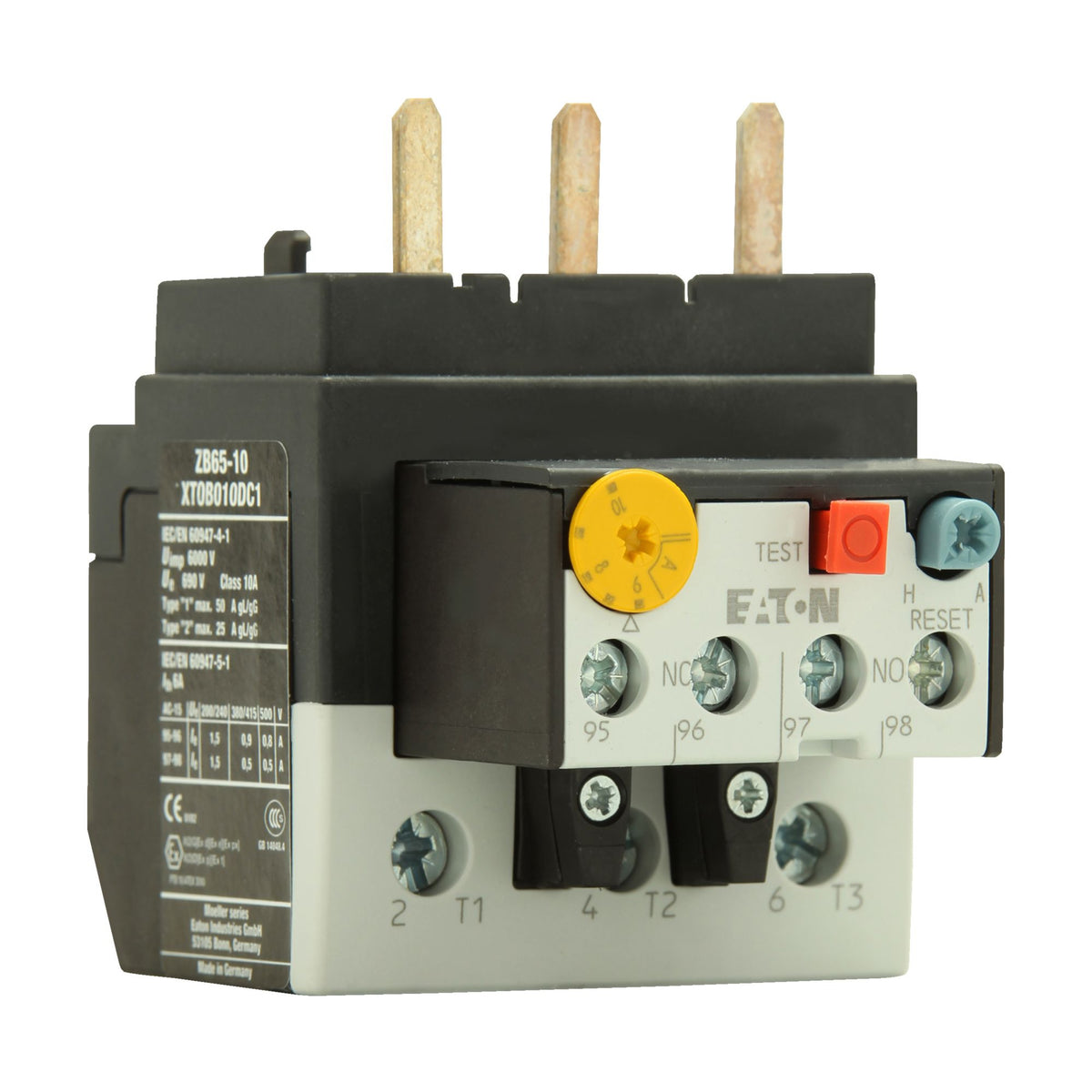 Overload Suit Dilm40 To Dilm65 Contactor 6-10A - left view