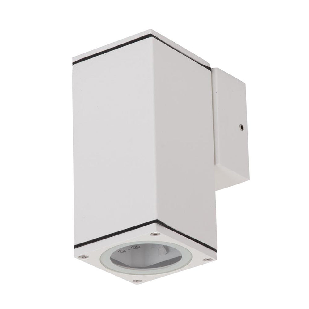 Alpha-1 6W 240V GU10 Fixed Wall Pillar Light White / Tri-Colour IP65