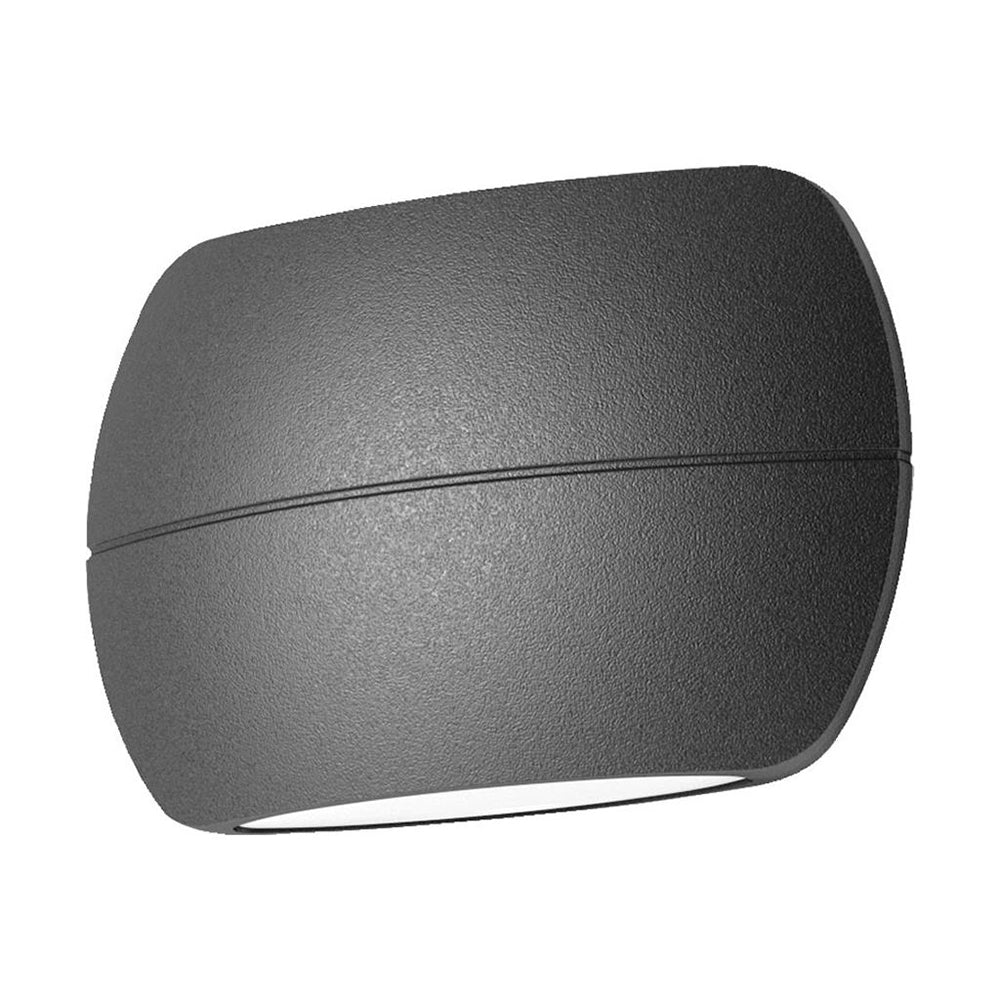 Bell 8W LED 240V Up/Down Wall Pillar Light Dark Grey / Warm White