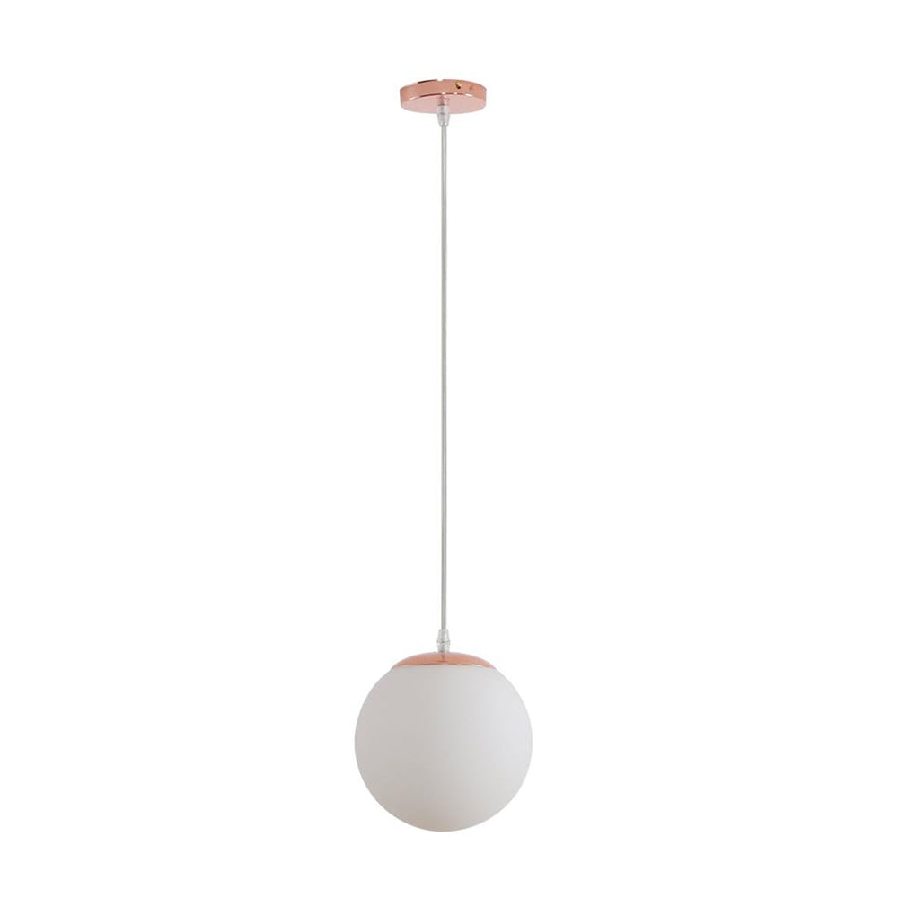 Bubble-200 Opal Glass Pendant Rose Gold