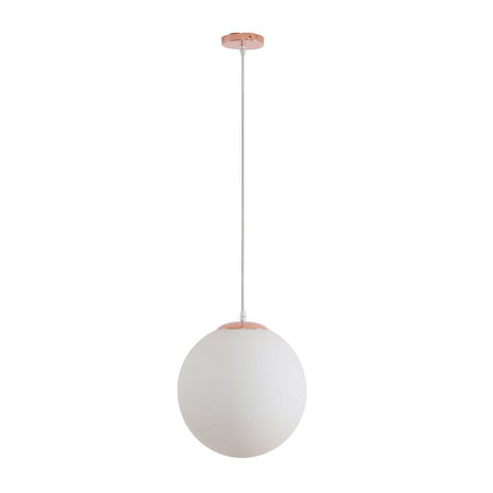 Bubble-300 Opal Glass Pendant Rose Gold