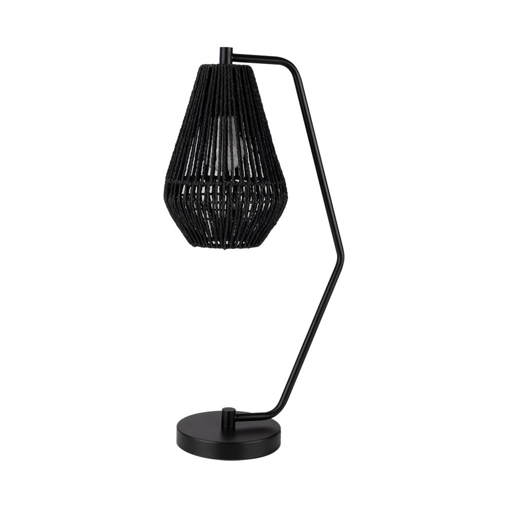 Carter-DL Paper Rope Desk Lamp Black