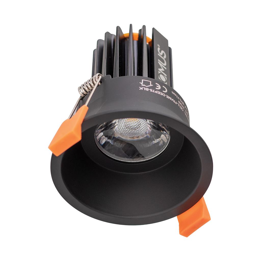 Cell 13W 75mm Dimmable LED Downlight Black / 5CCT