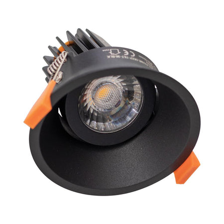 Cell 13W 90mm Dimmable Tilt Recessed LED Downlight Black / 5CCT