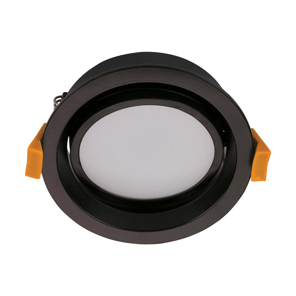 Deco Tilt 13W Dali Dimmable LED Downlight Black / Tri Colour