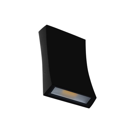Dent-2 240V 2 x 6W LED Up / Down Exterior Wall Light Black / Tri-Colour IP54