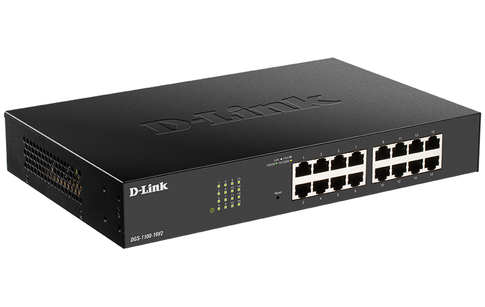 D-Link | DGS-1100-16V2 | 16 Port Gigabit Smart Managed Switch – DZ ...