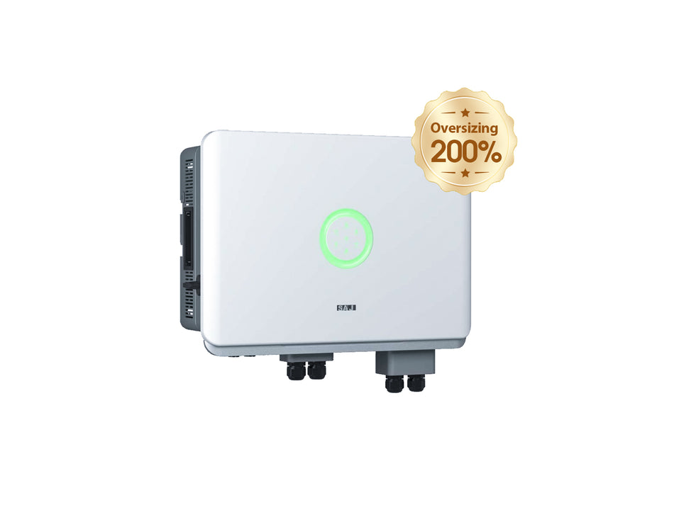 SAJ H2 Hybrid HV 5.0kW Single Phase 2 MPPT w/Wi-Fi w/DCI w/In-built Backup w/Meter (H2-5K-S2)