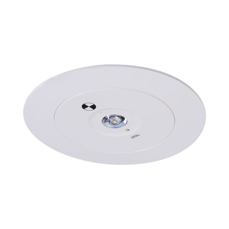 Evac Recessed 3.5W LED Spitfire Emergency Light Non-Main D63 Class White