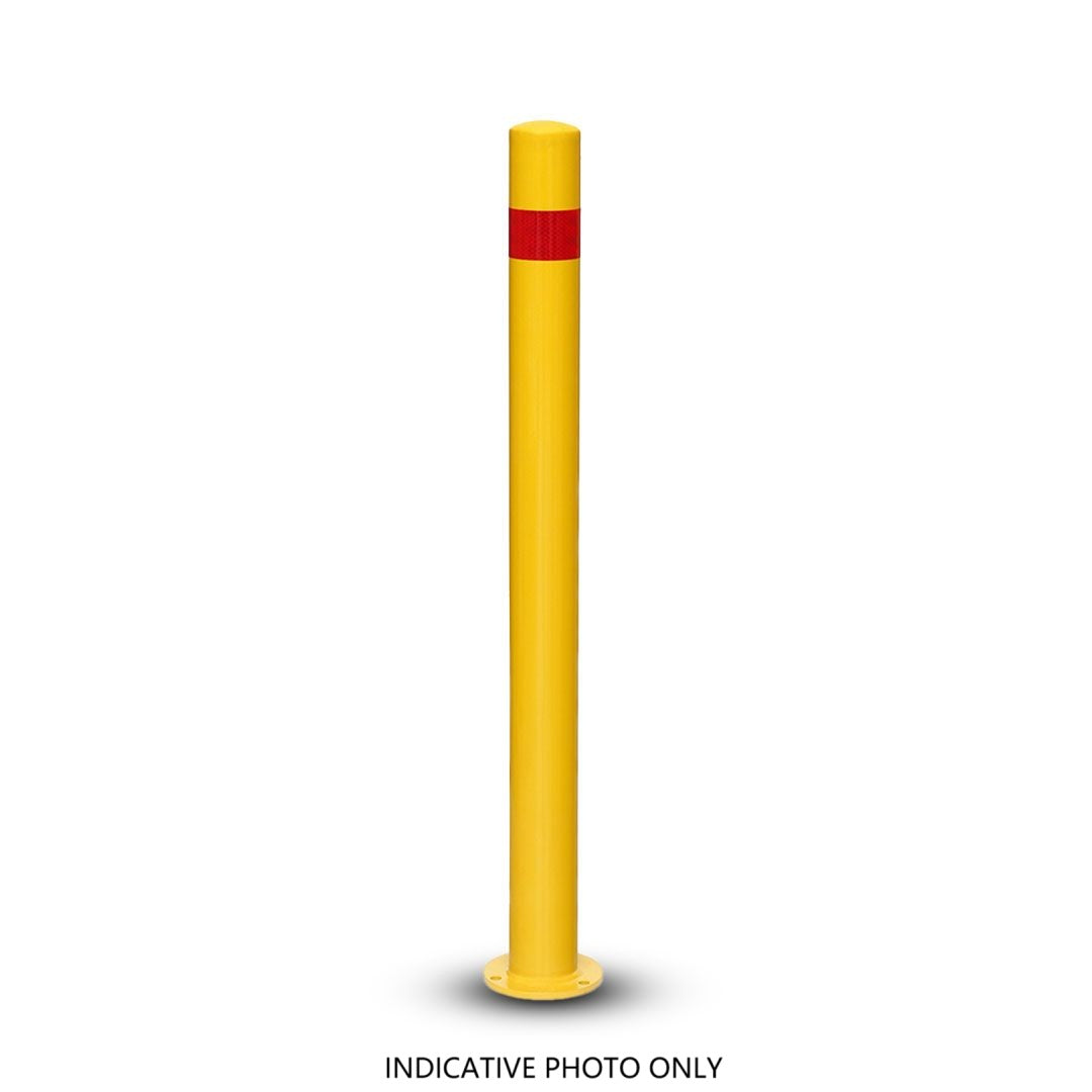 Surface Mounted Safety Bollard with Fixing Kit (Dimension in mm: 870x77, Base:120)