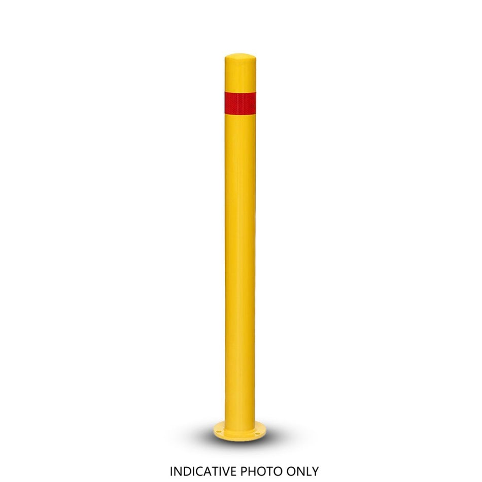 Surface Mounted Safety Bollard with Fixing Kit (Dimension in mm: 870x77, Base:120)