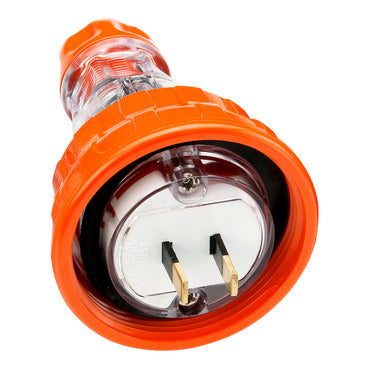 Clipsal - 56 Series, Plug Top, Straight, 2 Flat PIN, 10A, 110V, IP66***EMAIL/TEXT FOR PRICING***