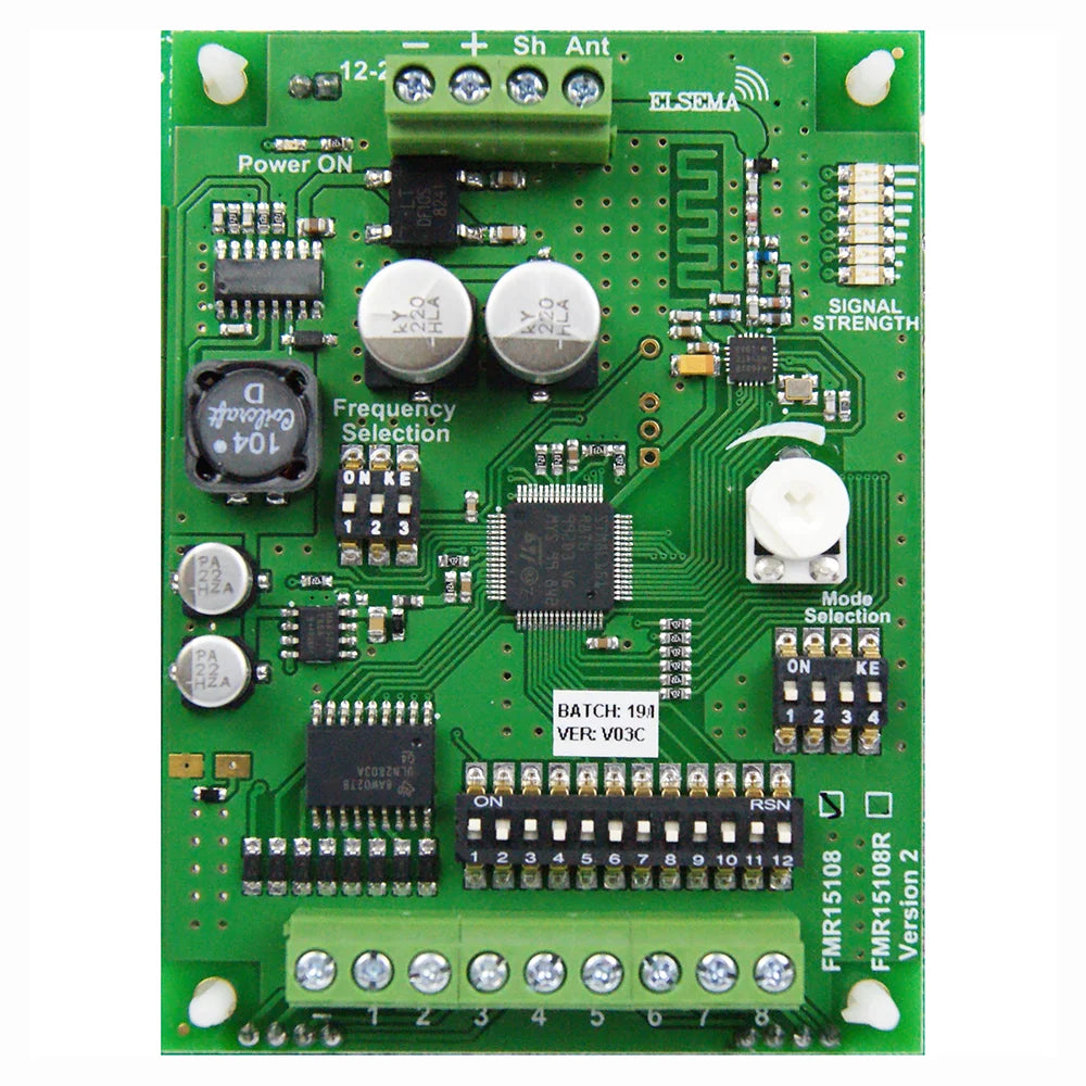 Receiver, 8 channel 11-28V AC/DC supply, solid state outputs