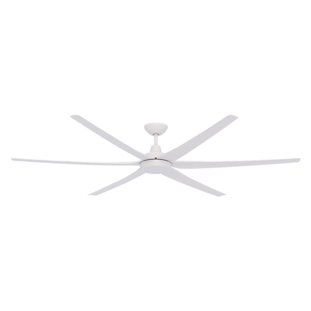 Glide 80" DC 5 Blade Ceiling Fan With 18W Tri-Colour Dimmable LED White