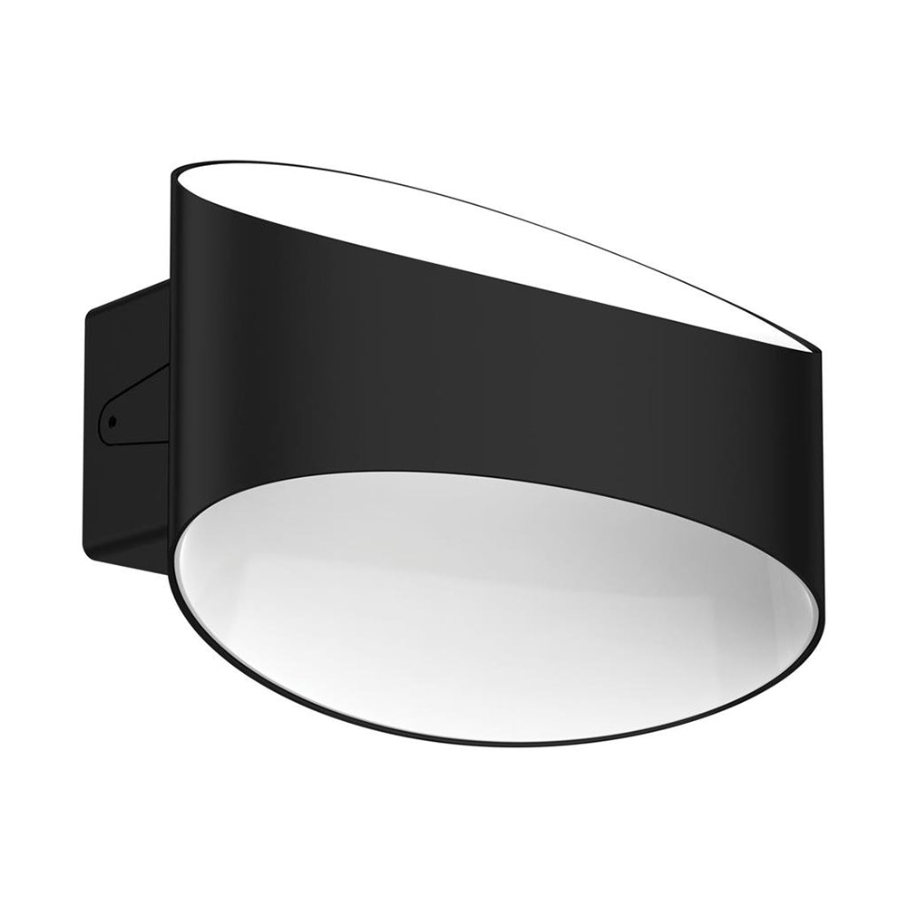 Glow-8 Dimmable 8W LED Up/Down Wall Light Black / Tri-Colour