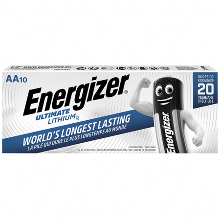 Energizer Lithium L91DP10 AA Display Pack - 10 Pack