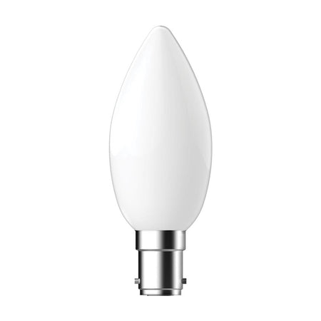 Filament Frosted Candle 4.8W B15 Dimmable LED Globe / White