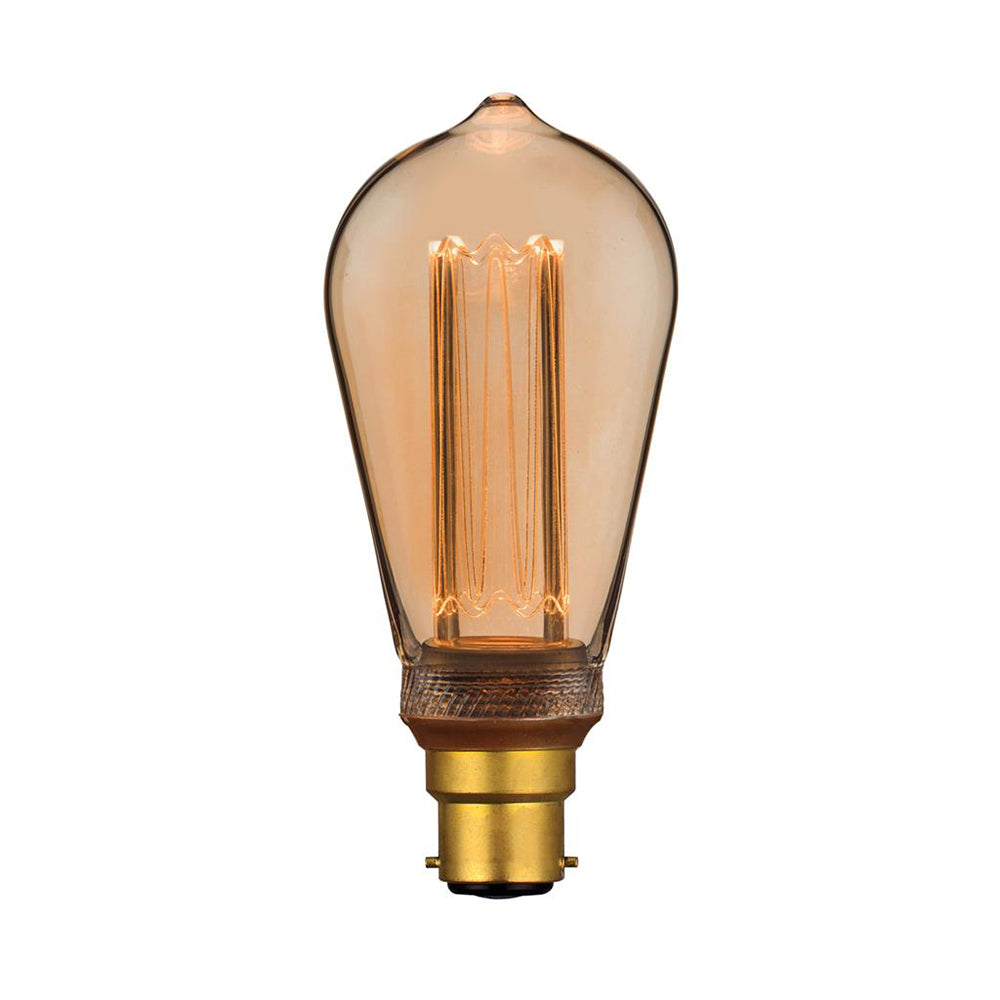 Vintage ST64 3.5W B22 Dimmable LED Globe / Warm White